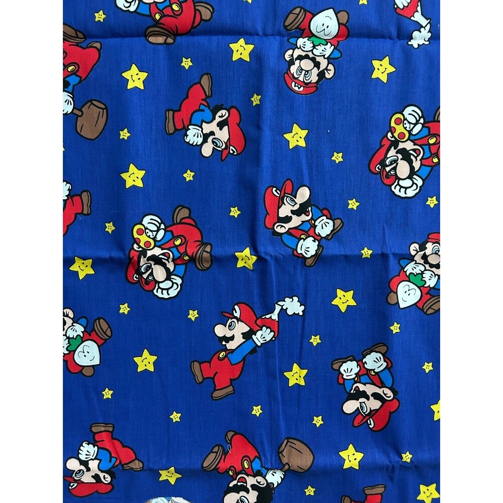 Nintendo Super Mario Character Mario Brothers Fabric Sewing (New) 44 x 75